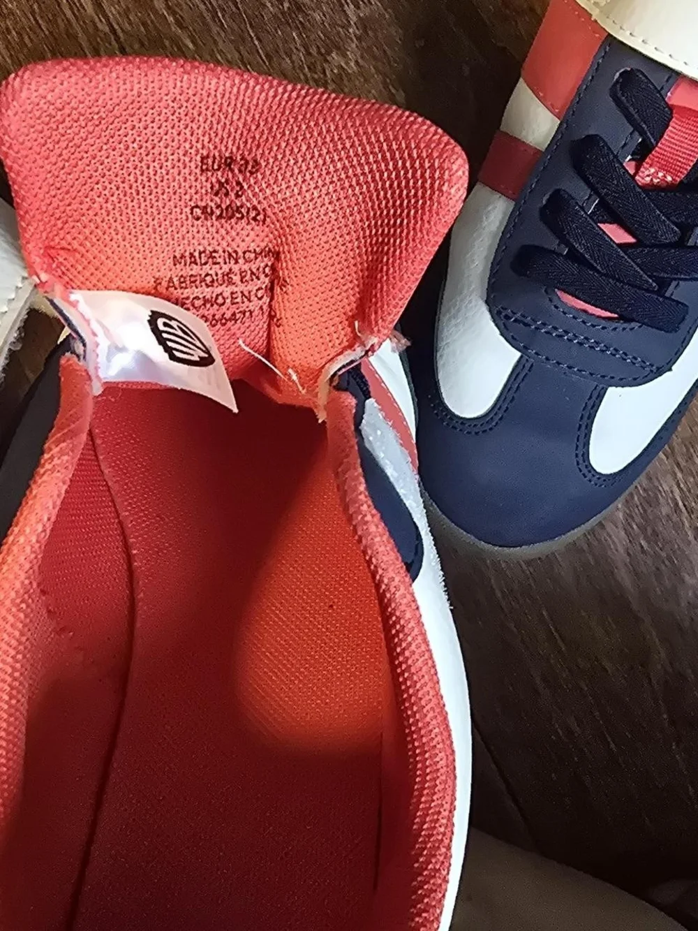 H&M White Navy & Coral Tom & Jerry Slip-On Sneakers for Kids